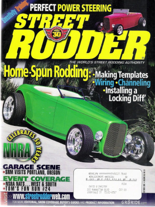STREET RODDER 2001 OCT - ART OF CHANNELING, POSI-TRACTION REBUILD, TOM's RUN